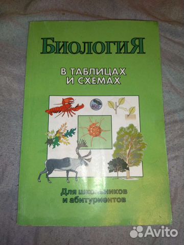 Учебник биология в таблицах и схемах