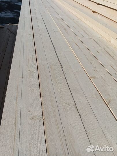 Доска обрезная, дисковый распил, 25х100х6000 мм