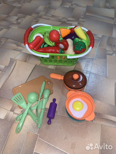 Игрушки овощи фрукты