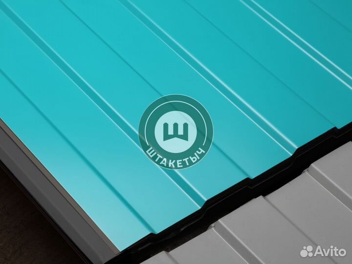Профнастил для забора С8 RAL 5021 бирюза