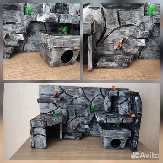 Фон для террариума/влажная камера/укрытие