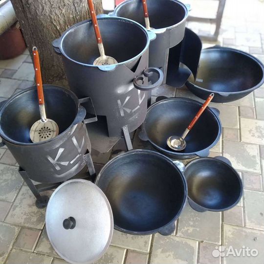 Казан чугунный узбекский 10 л