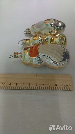 Советские стеклянные ёлочные игрушки