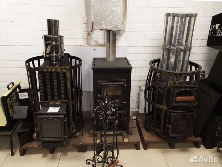 Печь для бани на дровах Везувий Легенда Ковка 16