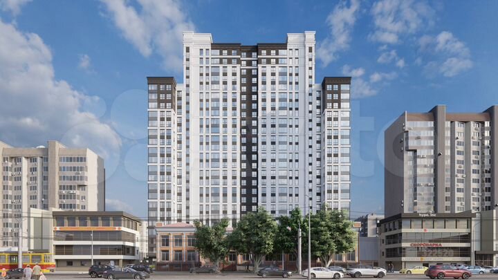 3-к. квартира, 70,1 м², 22/25 эт.