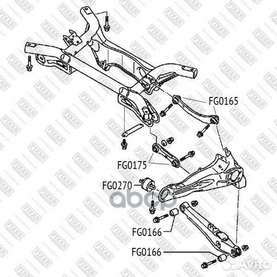 Сайлентблок рычага подвески mitsubishi Lancer -09