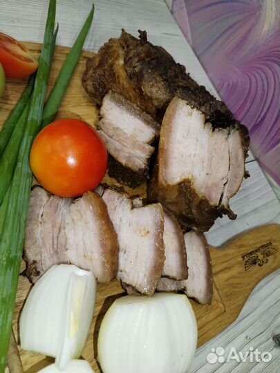 Копченое домашнее сало