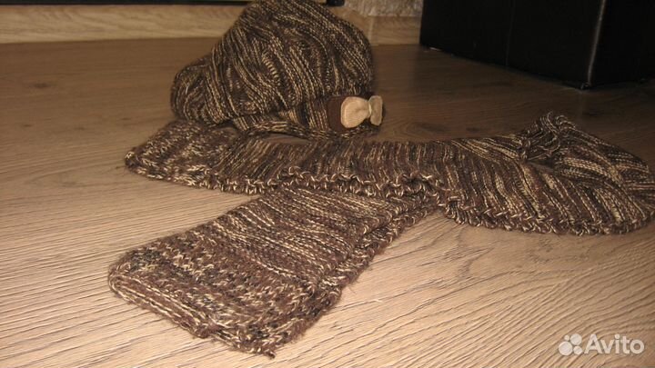 Комплект шарф и шапка зима