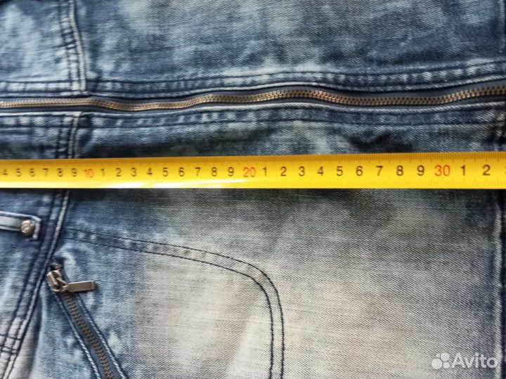 Джинсовая мини-юбка