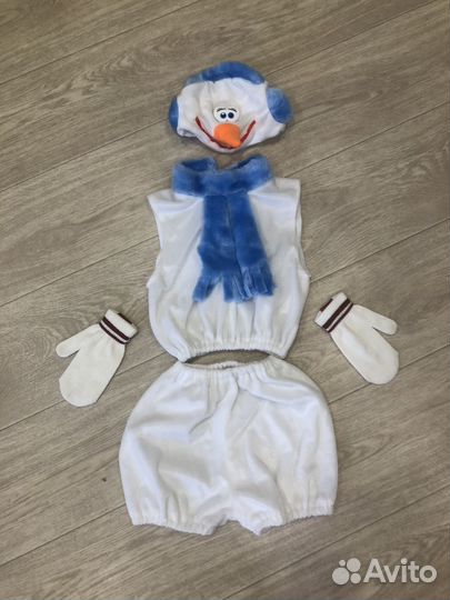Новогодний костюм Снеговика 3-6 лет