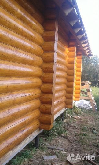 Шлифовка конопатка сруба