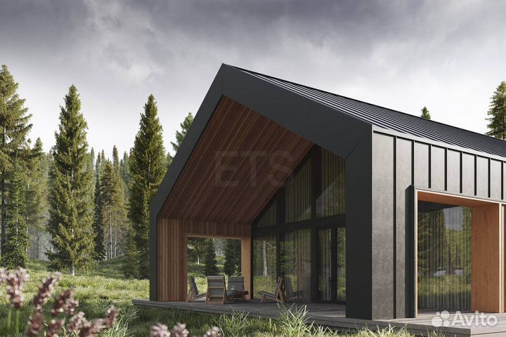 Разноширинная фасадная доска термопихта