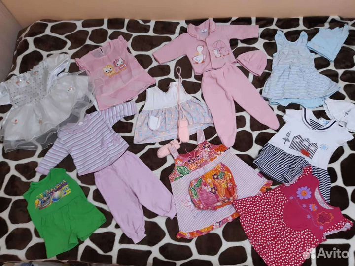 Детские вещи 0-6мес 50-68 см можно пакетом