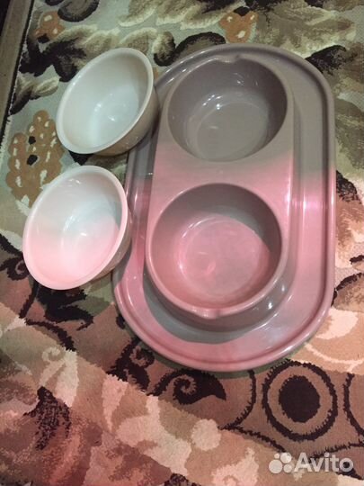 Миска для кота и лоток разборный