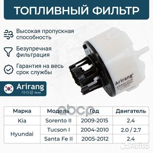 Фильтр топливный ARG32-3318 Arirang