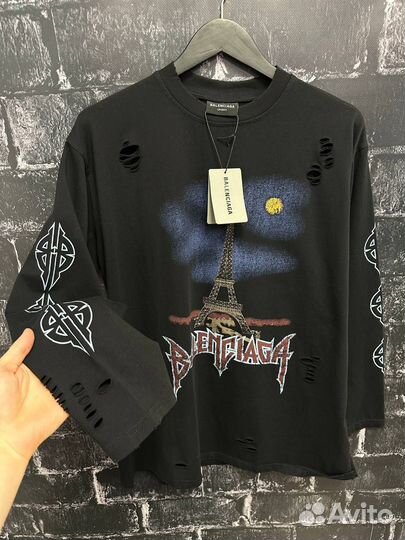 Лонгслив Balenciaga Paris Moon