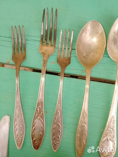 Мельхиоровые ложки и вилки
