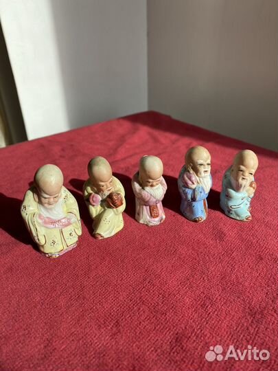 Китайская статуэтка фарфор мудрецы винтаж