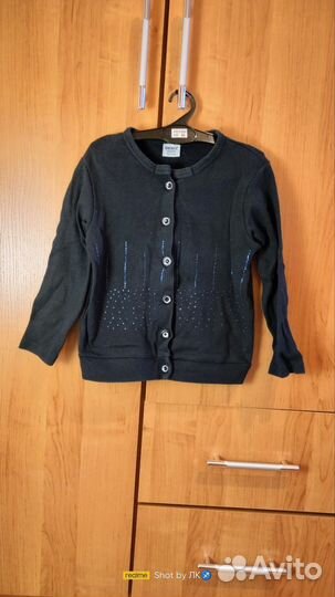 Школьная форма для девочки 134 синяя кардиган