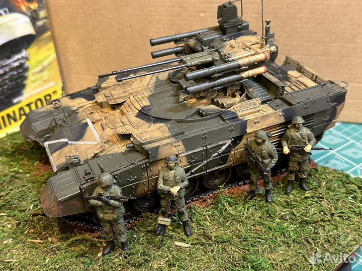 Диорама бмпт Терминатор с пехотой