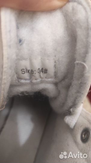 Коньки детские размер 34