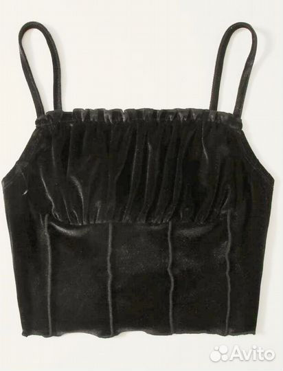 Топ бархатный на бретелях