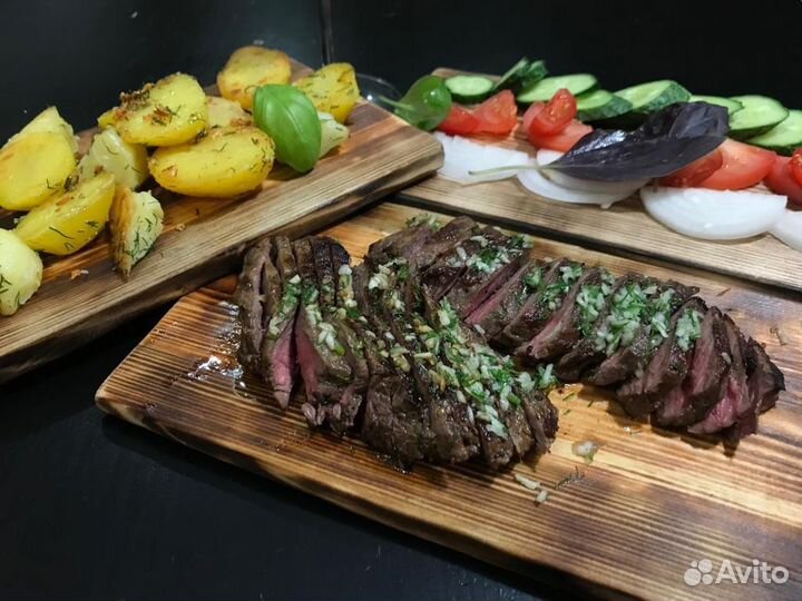 Доска для сервировки, дерево, ручная работа