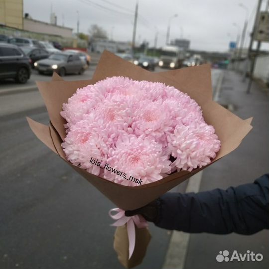 Букет из 11 хризантем,Москва и мо