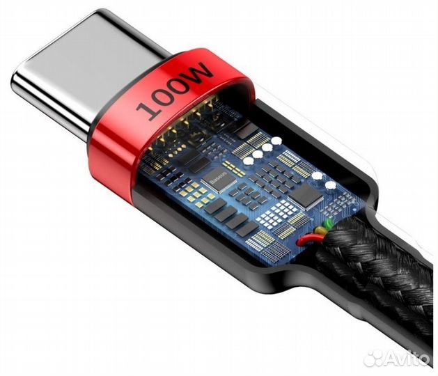 Кабель Type-C на type-c Baseus 100w 5A,2 м