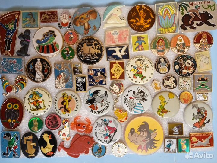 Значки детские, мультфильмы