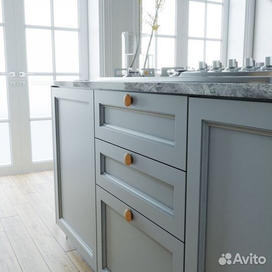 Стильные деревянные ручки для мебели