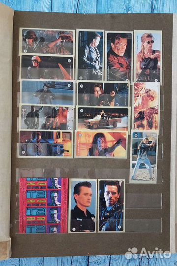 Наклейки от жвачек 90-х Терминатор 1994