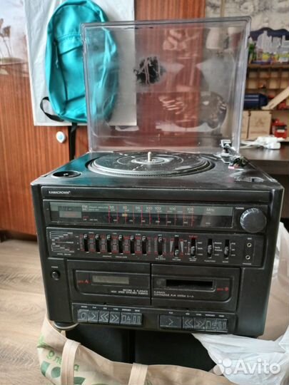 Музыкальный центр kamacrown 90-х гг на запчасти