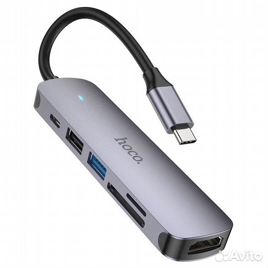 USB хаб hoco переходник для Macbook и т.д