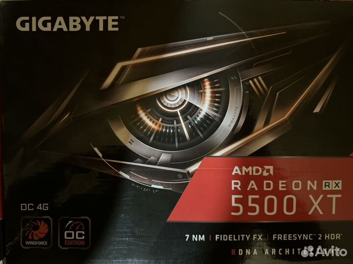 Видеокарта rx5500XT 4gb
