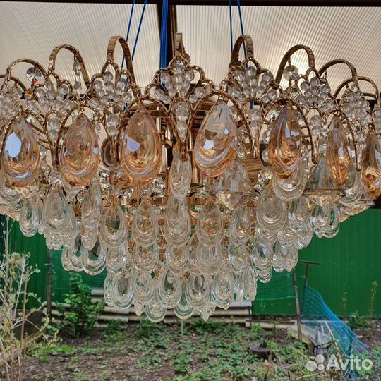 Люстра хрустальная потолочная