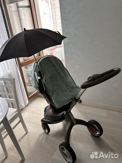 Коляска stokke xplory 3 в 1 + кит, зонт,подставка