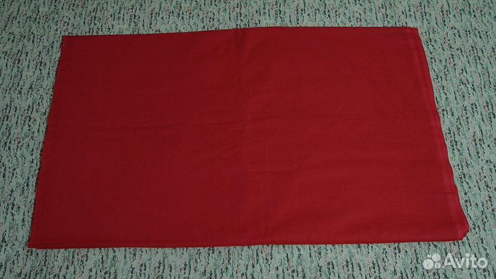 Ткань красная. Кумач