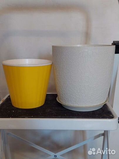 Цветочные горшки пластик