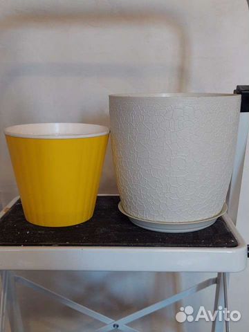 Цветочные горшки пластик