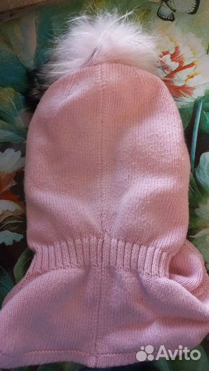 Шапка шлем зимняя для девочки Angel 52 - 54