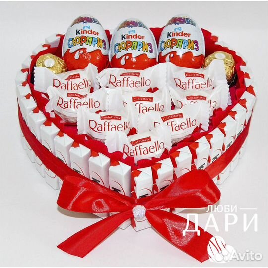 Сладкие подарки, торты из конфет