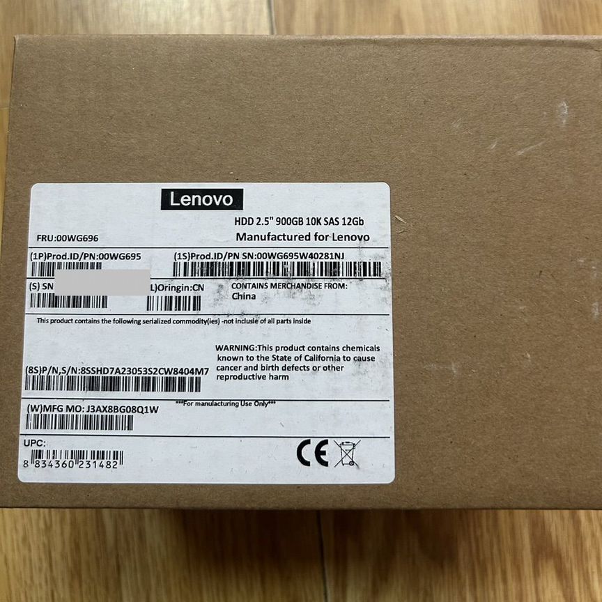 [00WG695] Жесткий Диск Lenovo 900gb 00wg696 00wg695