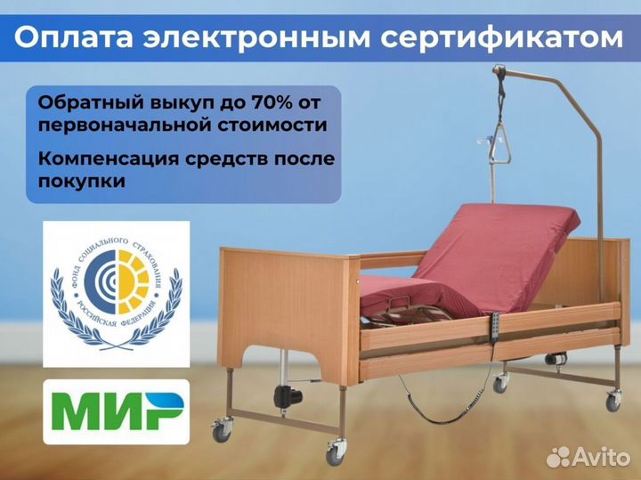 Кровать медицинская функциональная