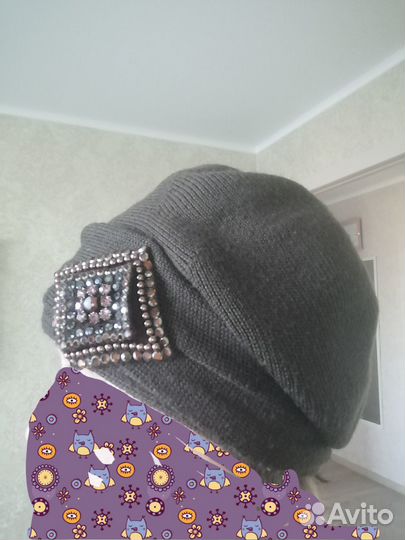 Комплект шапка и снуд женский