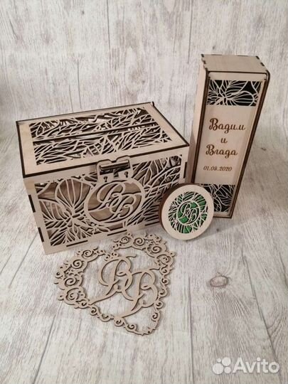 Свадебная казна для денег и шкатулка для колец