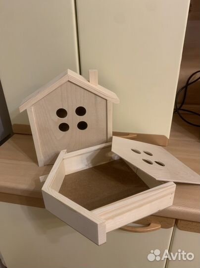 Деревянный бокс Домик