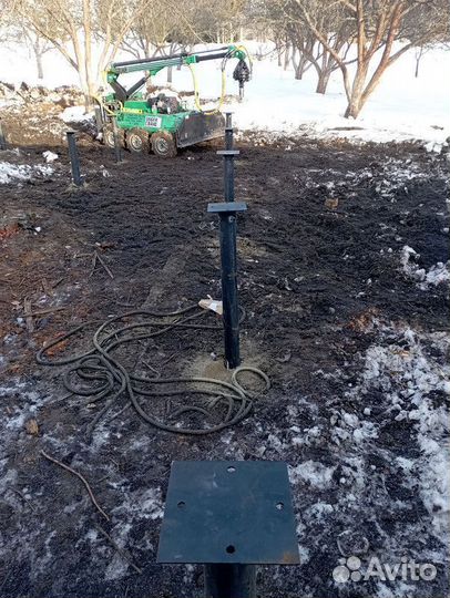 Винтовые сваи / Фундамент для дома под ключ