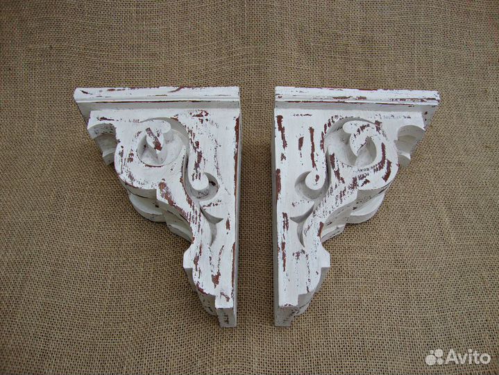 Кронштейн для полки. Прованс стиль 2шт