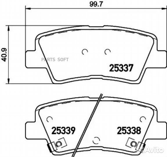 NP6020 Колодки тормозные hyundai solaris 10/sonata